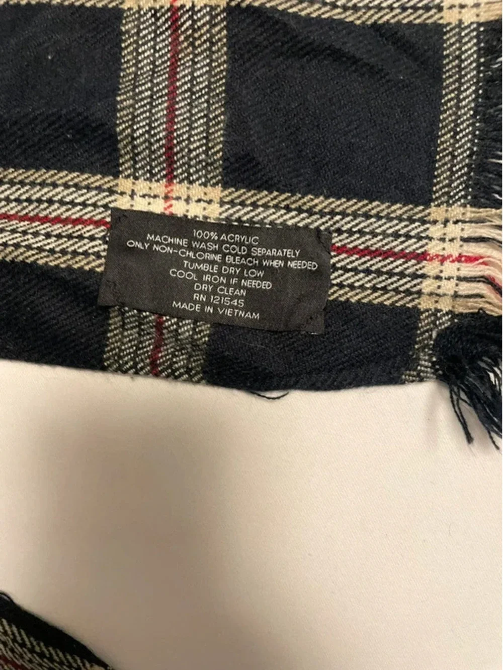 Plaid scarf